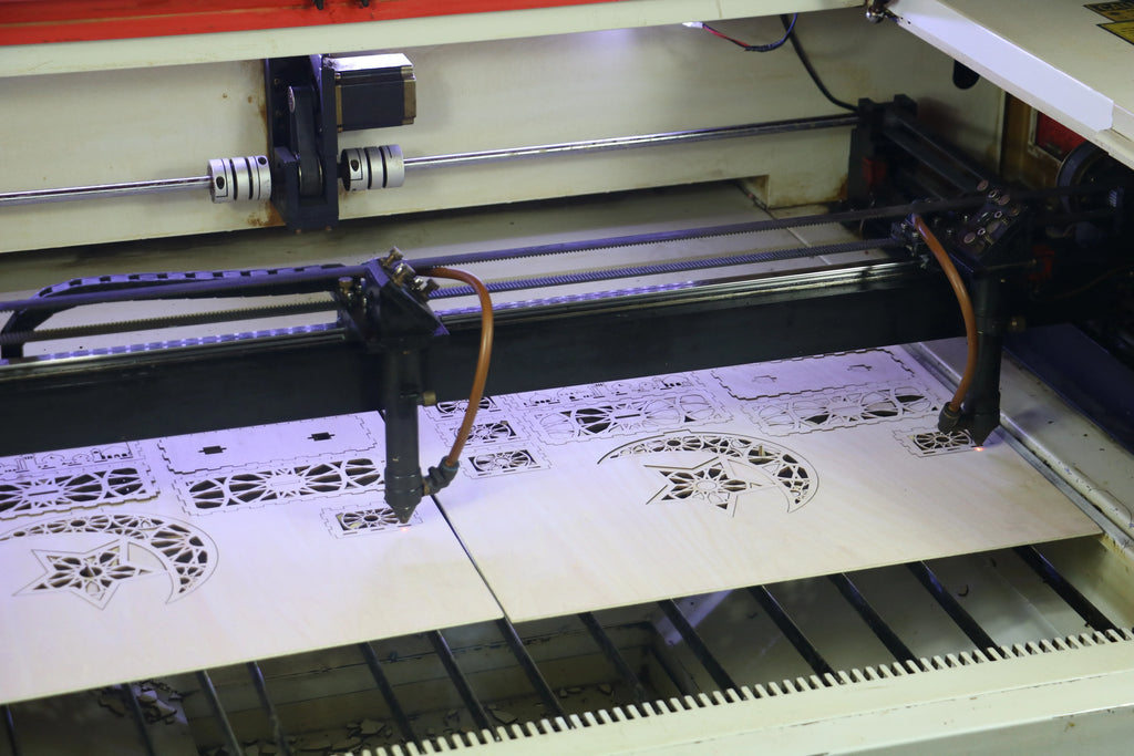 Custom Wood Laser Cutting Service | Basswood Crafts with UV Printing | Bulk