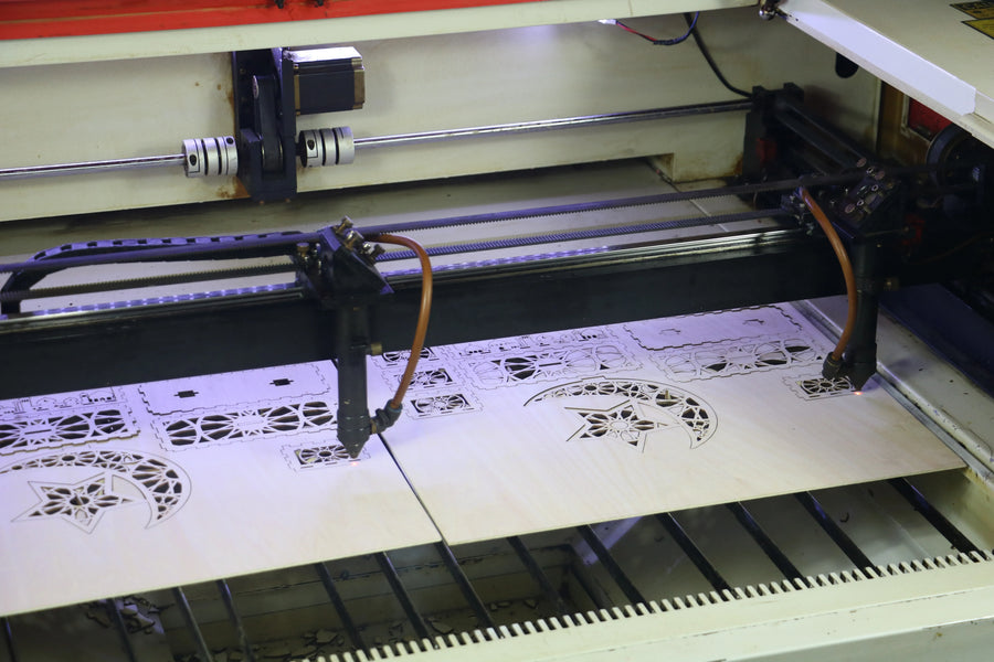 Custom Wood Laser Cutting Service | Basswood Crafts with UV Printing | Bulk