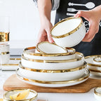 European Gold Rim Dinnerware — FDA/LFGB, 15-Day Lead, Low MOQ