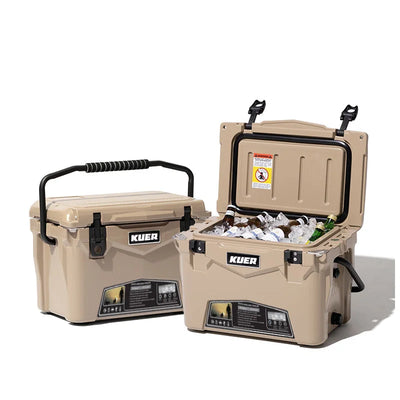 Custom 20QT Rotomolded Cooler: LLDPE, 3-5 Day Ice, Food-Grade PE | Camping Ice Box