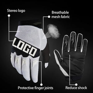 Custom Motorcycle Gloves with Logo | CE EN388 Motocross Dirt Bike