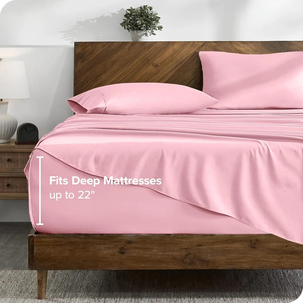 100% Organic Cotton Bed Sheets | 300 Thread Count | 4-Piece Set | Custom Size | Grade A
