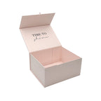 Custom Luxury Rigid Gift Box 200 MOQ | Magnetic Closure Cardboard Box with Hot Stamping for Clothing & Cosmetics