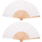 Custom Wooden Hand Fan | Foldable Wood Handle Fan | Bulk Corporate Events