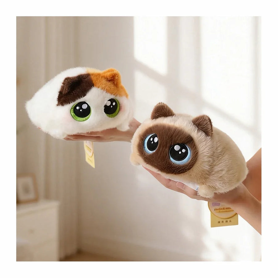 Custom Logo 15cm Loaf Cat Plush Toy Wholesale | Stress Relief Desk Decor