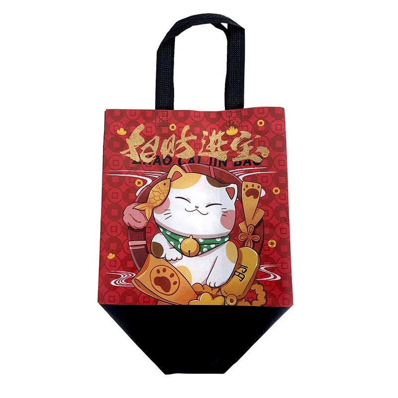 Custom Non-Woven Shopping Tote Bag with Soft Loop Handles – Reusable Eco-Friendly Bag for Business & Promo