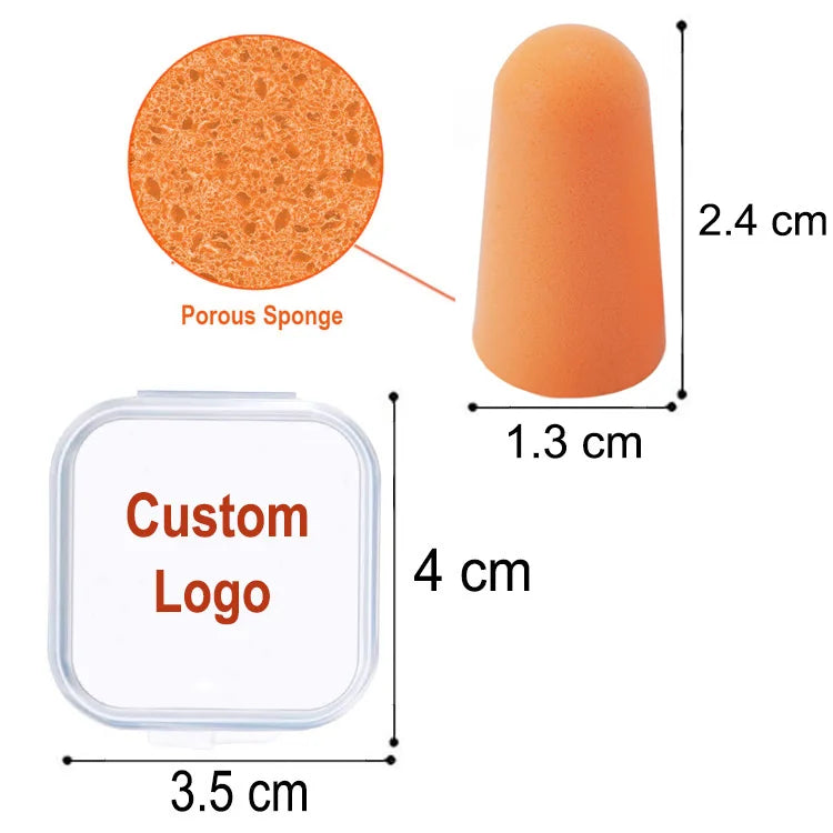 38dB Foam Ear Plugs Individually Wrapped | Custom MOQ 1000
