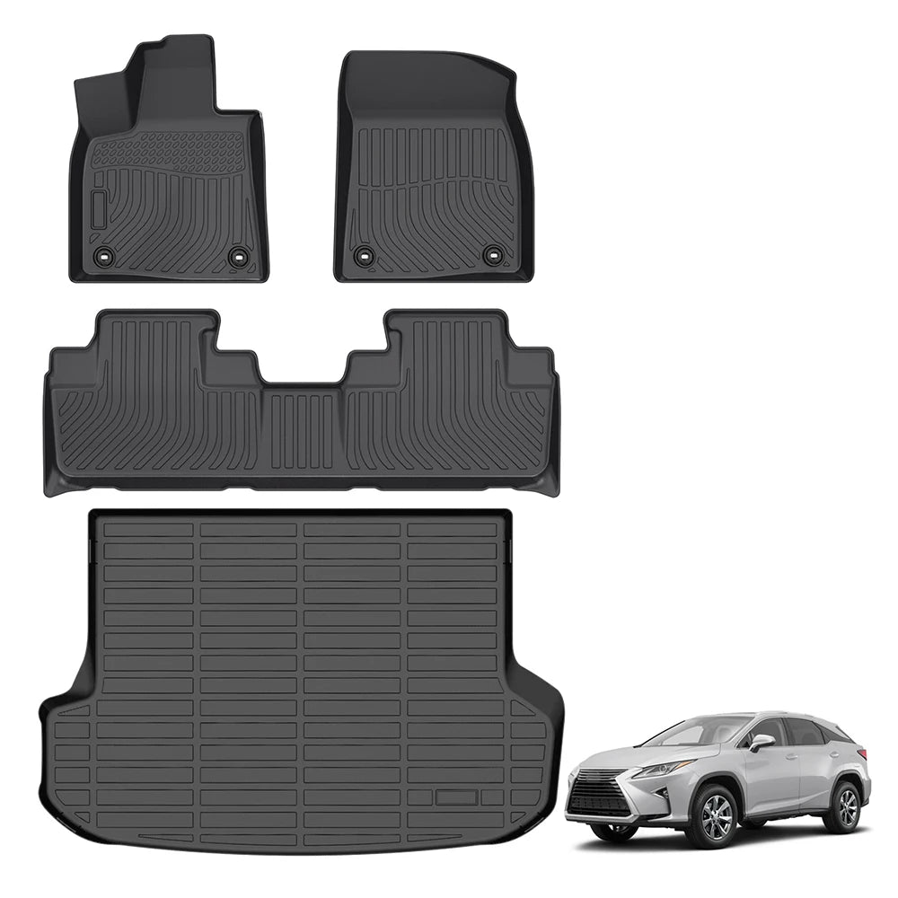 Custom Fit All Weather 3D TPE Floor Mats for Lexus RX 300 350 450H 2016-2022