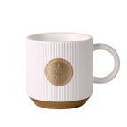 3D Embossed Metal Logo Mugs | 300 MOQ | 15-Day Lead Time