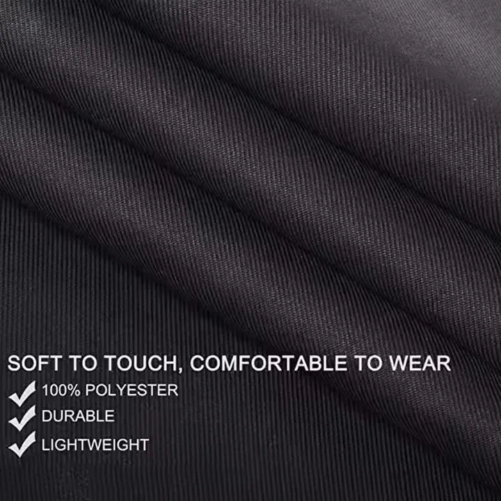 Custom Plain Color Polyester Bib Apron with Front Pocket for Cafés, Kitchens, BBQ, and Cleaning Use