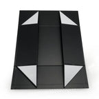 Custom Luxury Black Folding File Box: Degradable Corrugated Board, Magnetic Closure, Embossing