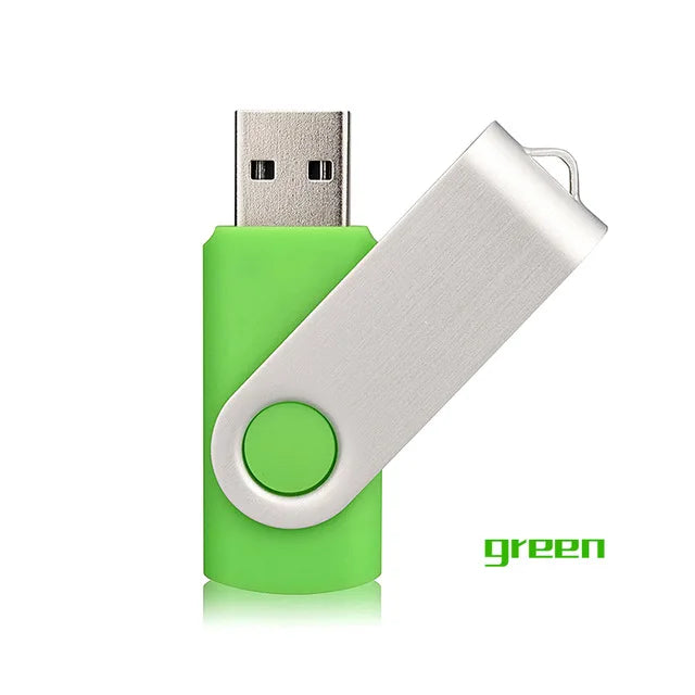 Custom USB Drive 4GB-128GB | 100 Pcs MOQ Swivel Promotional Flash Drive