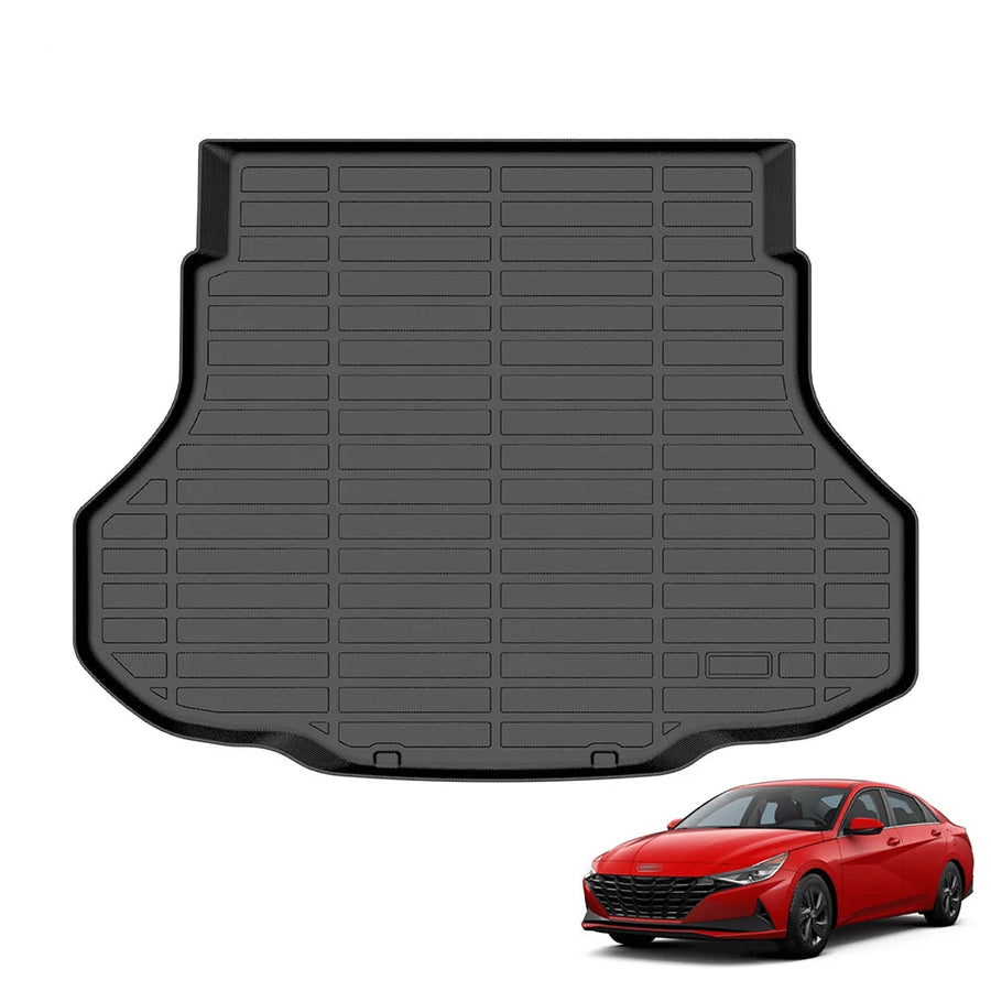 Custom 5D Leather Car Floor Mats for Automatic Hyundai Elantra AD