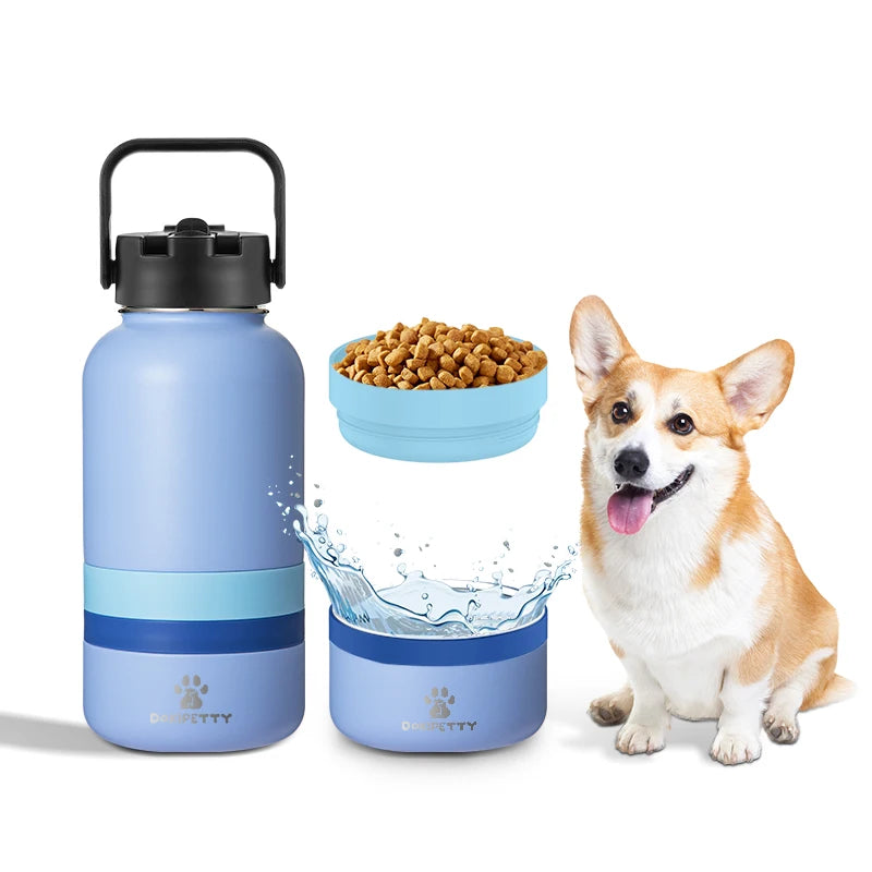 Custom Stainless Steel Pet Bottle | 32oz 3-in-1 | 600 MOQ | Free Sample