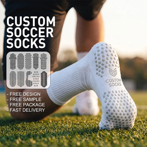 Custom Anti-Slip Soccer Socks with Logo | Team MOQ 200 pcs