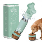 Custom 2-in-1 Dog Water Bottle | 14oz/18oz | BPA-Free Stainless Steel