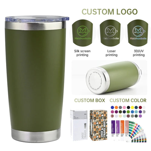 Custom 20oz 30oz Tumbler | 50 Pcs MOQ Double Wall Insulated Travel Mug