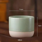 Custom Ceramic Espresso Cup Wholesale | 64 MOQ 5 Colors Microwave Safe
