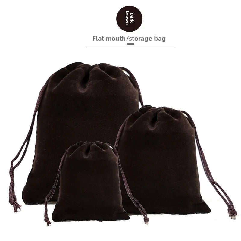 Custom Velvet Drawstring Jewelry Bags | 0.005kg Storage with Stamping