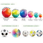 Custom PU Soccer Ball with Logo | Size 5 Machine Stitched
