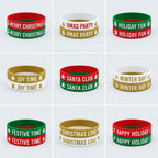 Christmas Silicone Wristbands 100 pcs | Custom Logo