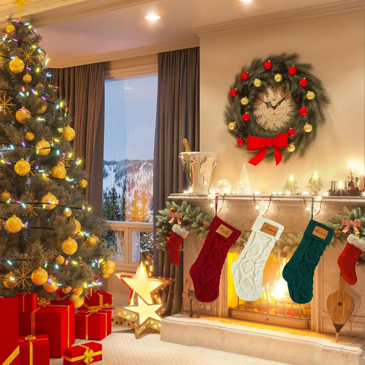 Custom Name Christmas Stockings 18" | MOQ 1 pc