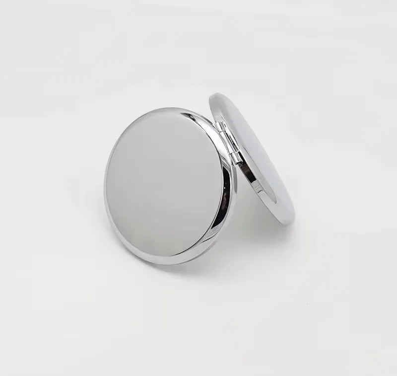 Custom Logo Metal Compact Mirrors | Bulk MOQ 50