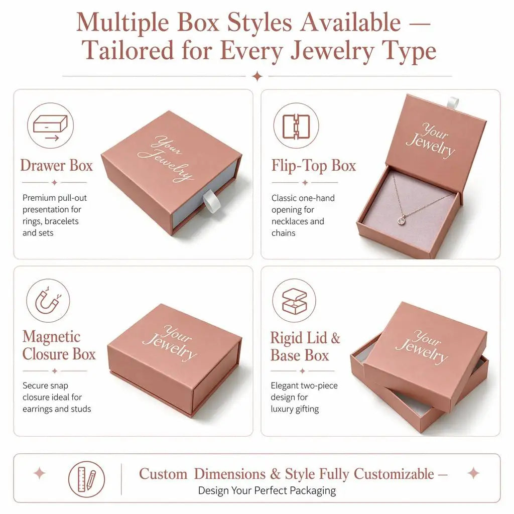 Custom FSC Certified Jewelry Drawer Box | MOQ 500 | 9-Day Lead Time
