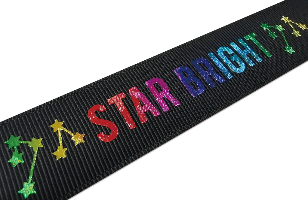 Custom Printed Satin Ribbon | Double-Face | MOQ 2,000 Yards  text