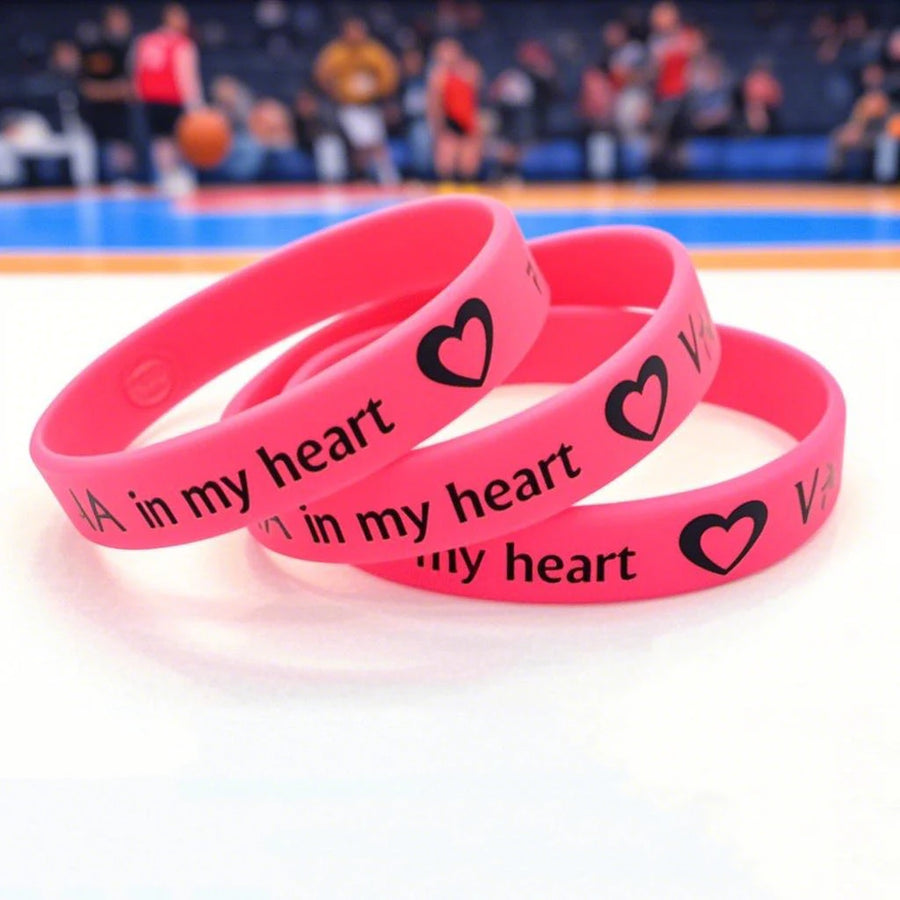 Custom Silicone Wristbands with Logo | 100 MOQ Promotional