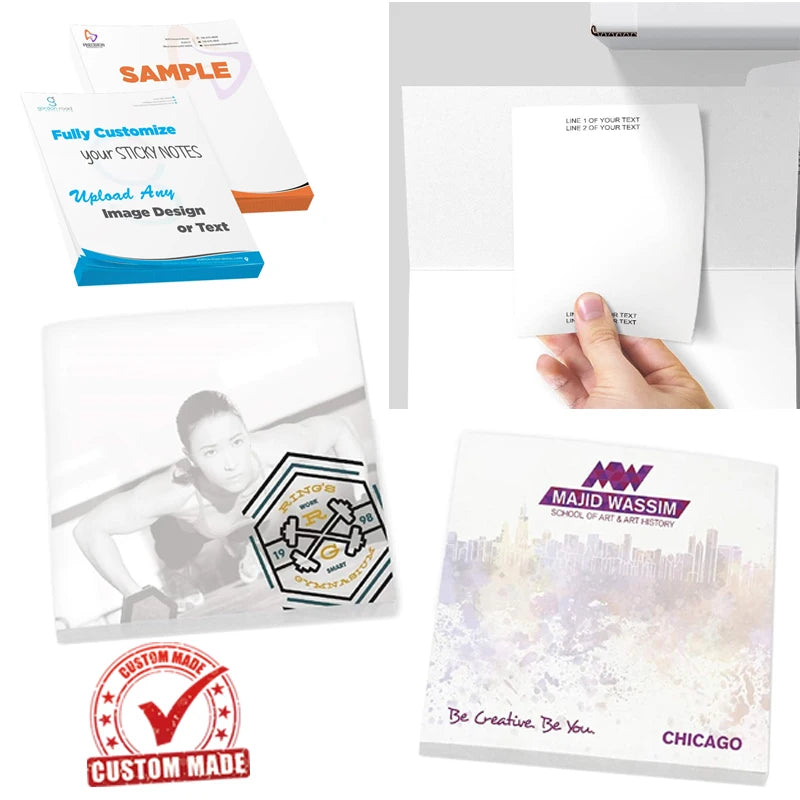 Custom Sticky Notes with Logo | 400 Sheets | 200 MOQ | 15-Day Lead