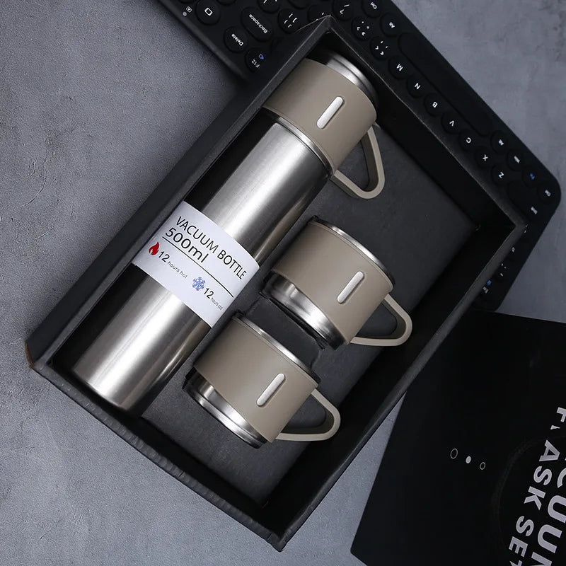 Stainless Steel Thermal Mug Set | 500ml | 7-Day Lead Time | 100 MOQ