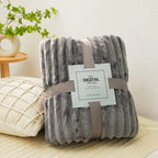 Custom Logo Fleece Throw Blanket | Anti-Pilling MOQ 20