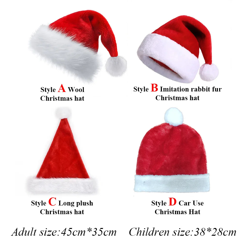 Custom Christmas Santa Hats with Logo Wholesale | MOQ 100