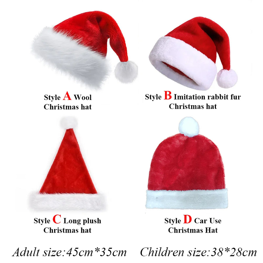 Custom Christmas Santa Hats with Logo Wholesale | MOQ 100