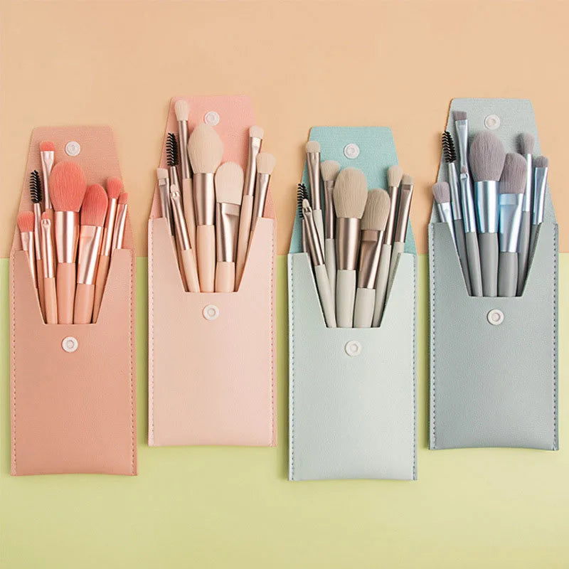 Custom 8-Piece Makeup Brush Set with Logo | 3,000 MOQ