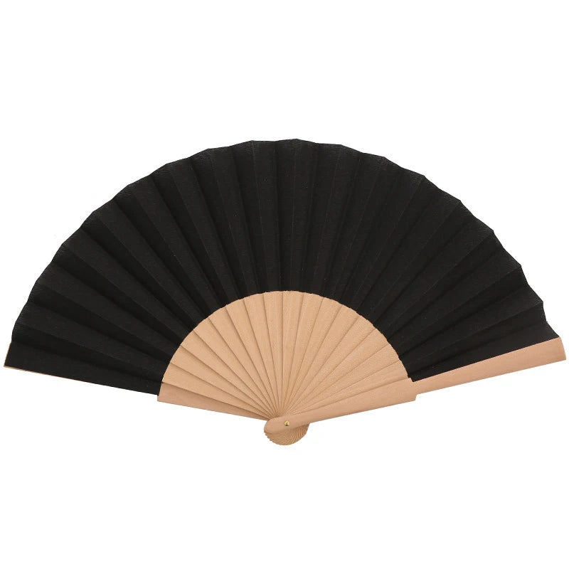 Custom Wooden Hand Fan | Foldable Wood Handle Fan | Bulk Corporate Events