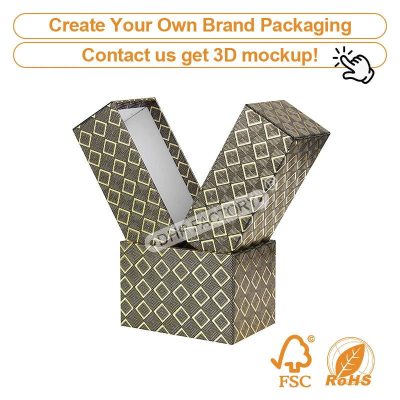 Custom Rigid Magnetic Box with Matte Black Finish | Luxury Packaging OEM Wholesale