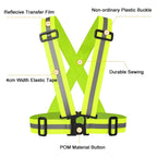 High-Vis Reflective Safety Belt | R>330 cd/lx.m2 | Adjustable Elastic | 1 MOQ | Custom Logo
