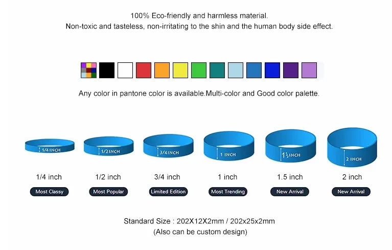 Custom Waterproof Silicone Wristbands | No Minimum MOQ Folk Art Event