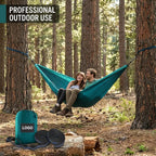 Custom 210T Parachute Nylon Hammock with Logo | 200kg Capacity, 1 MOQ, Camping
