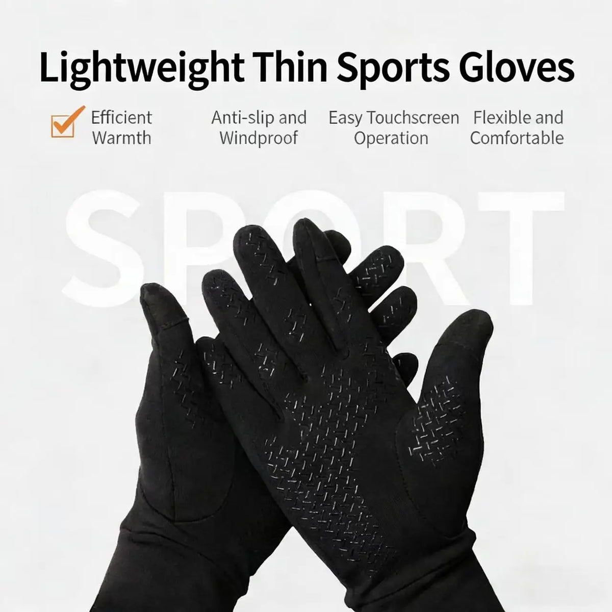 Custom Winter Sports Gloves with Logo | Touch Screen Thermal Gloves