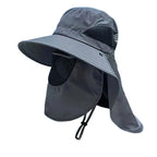 Custom Logo UPF50+ Fishing Hat With String Outdoor Casual Breathable Sun Protection Camping Hiking Bucket Hat