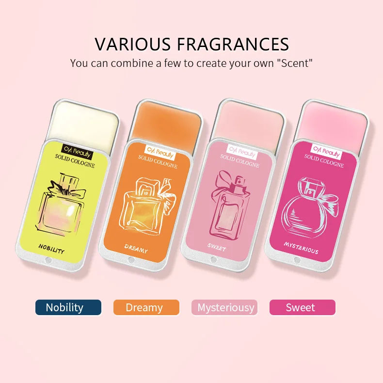 Custom Solid Perfume Cream 1 MOQ | MSDS Certified Portable Eau De Cologne