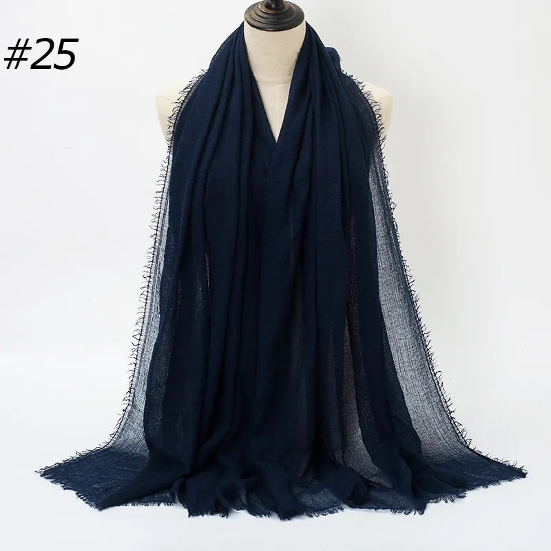 Wholesale Polyester Scarves: 105 Colors, 10-Day Lead, 90x180cm | Spring/Summer Women's Fashion