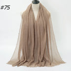 Wholesale Polyester Scarves: 105 Colors, 10-Day Lead, 90x180cm | Spring/Summer Women's Fashion