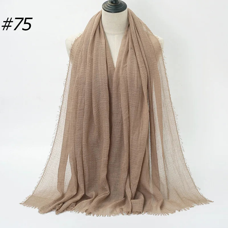 Wholesale Polyester Scarves: 105 Colors, 10-Day Lead, 90x180cm | Spring/Summer Women's Fashion