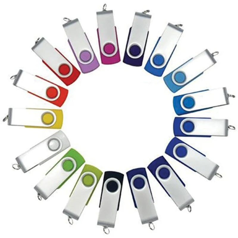 Custom USB Drive 4GB-128GB | 100 Pcs MOQ Swivel Promotional Flash Drive