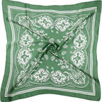 Custom 6A Mulberry Silk Geometric Scarf with Digital Print | 1-Piece MOQ & 7-Day Lead Time