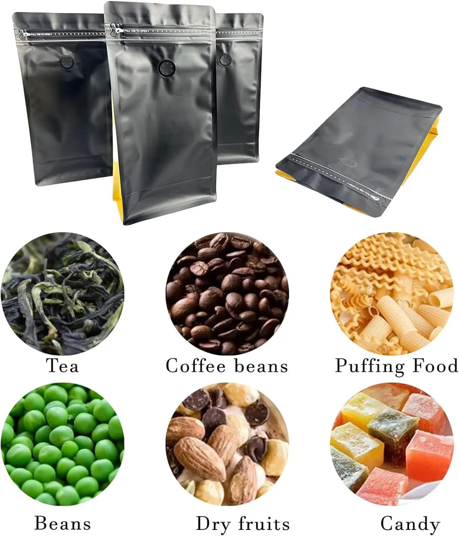 Aluminum Foil Coffee Bags | 10,000 Pcs MOQ, Barrier Protection | Food-Grade